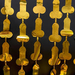 Load image into Gallery viewer, Gold Penis Foil Curtains
